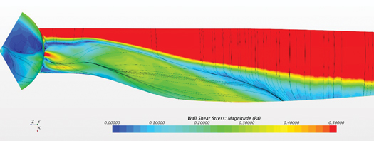 Figure 1. CFD image of suction surface root region of a typical blade PC fig 1