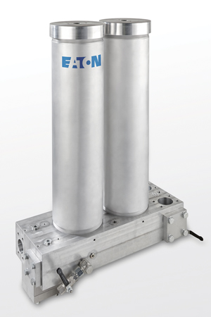 Figure 1. Eaton’s TWF Twinfil filter systems are especially designed for gear lubrication systems in wind turbines Eaton fig 1
