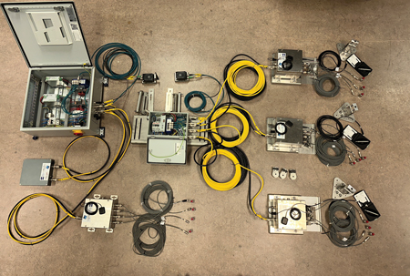 Figure 1. Measurement system developed at VUB for offshore wind turbine drive-train monitoring VUB figure 1