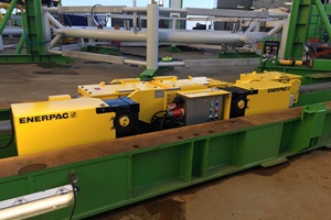 Enerpac delivers trolley system to GeoSea Enerpac Trolley System for GeoSea