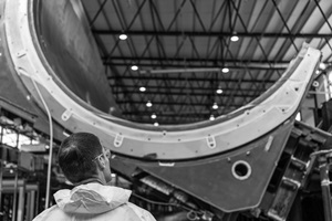 New blade mould arrives at MHI Vestas factory on Isle of Wight MHI Vesta blade mould IoW