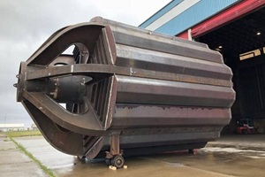 8x8 meter prototype of suction bucket Suction bucket foundation