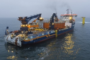 Van Oord cable-laying vessel Nexus installing Tekmar cable protection systems Tekmar Van Oord Borssele 2