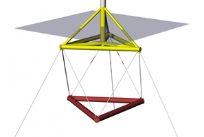 TetraSpar concept - main structure and suspended keel Tetraspar