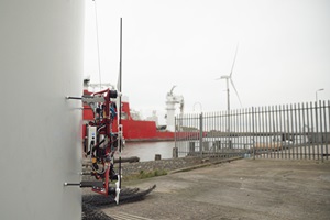 Autonomous drone demonstrates contact (Courtesy ORCA Hub) Autonomous drone demonstrates contact (Courtesy ORCA Hub)