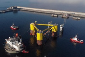 Turbine assembly begins for the WindFloat Atlantic project Ferrol Windfloat