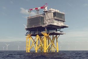 TenneT’s offshore transformer platform (artist’s impression) Tennet Vattenfall offshore transformator platform