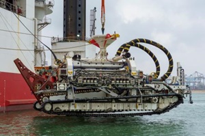 Van Oord's Deep Dig-It is a Tracked Remotely Operated Vehicle (TROV) Deep Dig It