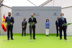 Iberdrola, Navantia and Windar seal alliance to develop offshore wind until 2025 Iberdrola Windar Navantia