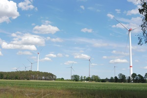 Hoort wind farm in the Ludwigslust/Parchim district, south of Schwerin, Germany WP Hoort 2