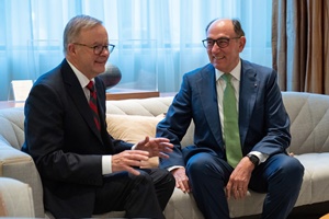 Ignacio Galán, Iberdrola’s chairman and CEO, met on 7th September in Canberra with Prime Minister Anthony Albanese Ignacio Galan Anthony Albanese