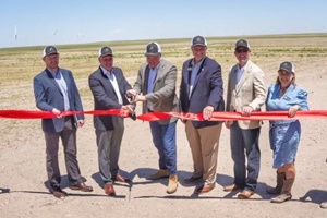 LRE and Guzman Energy hosted a ceremonial ribbon cutting event at the Panorama Wind Farm today to celebrate the start of operations at the facility. The event featured comments from Chief Executive Officer of LRE, Jason Allen, and President of Guzman Energy, Christopher Miller, as well as Colorado State Senator, Chris Hansen, and Weld County Commission Chair, Scott James Panorama 4 2
