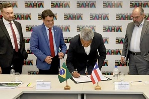 Goldwind has signed a letter of intent with the Governor of Bahia, Jerônimo Rodrigues, to build a wind turbine factory in the Brazilian state. Photo: Feijão Almeida/GOVBA Goldwind Bahia Brazil 300 200