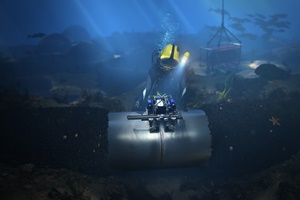 P-Scan 5 can be deployed by divers or remotely operated vehicle (ROV) P-Scan 5 can be deployed by divers or remotely operated vehicle (ROV)