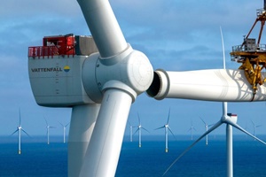 The last blade being fitted. Photo: Matthias Ibeler vattenfall hkz finalblade matthias ibeler 590x394 90
