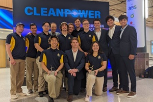 The winning 2024 Collegiate Wind Competition team from California State University Maritime Academy CWC 24 Winners