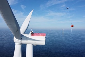 Ørsted launches heavy-lift cargo drone operations at Borssele 1 and 2 offshore wind farm Ørsted drones