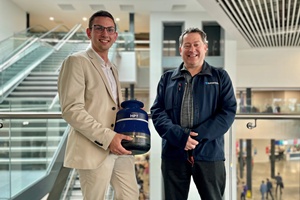 L R Leon Hendriksen Sales Business Development Manager at Stema Offshore and Alan MacDonald Head of Sales UK Europe and Africa at Sonardyne