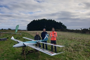 Marie Thabard Director of Offshore Wind Development at Iberdrola France Marc Lennon President and co founder of Hytech Imaging and Tomas Lamé Flight Control Engineer at XSunjpg