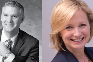 David Hardy (left) and Pamela Farrell Venzke Hardy Venzke