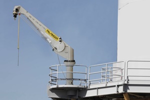 Palfinger wind crane installed at offshore wind farm Palfinger wind crane installed at offshore wind farm