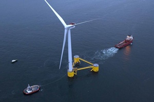 The second platform of the WindFloat Atlantic has set off from the Port of Ferrol Windfloat second platform